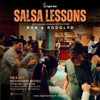 Salsa Lessons with Ava & Rodolfo - Saturday, May 3, 2025
