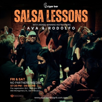 Salsa Lessons with Ava & Rodolfo - Friday, July 11, 2025