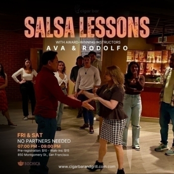 Salsa Lessons with Ava & Rodolfo - Friday, May 23, 2025